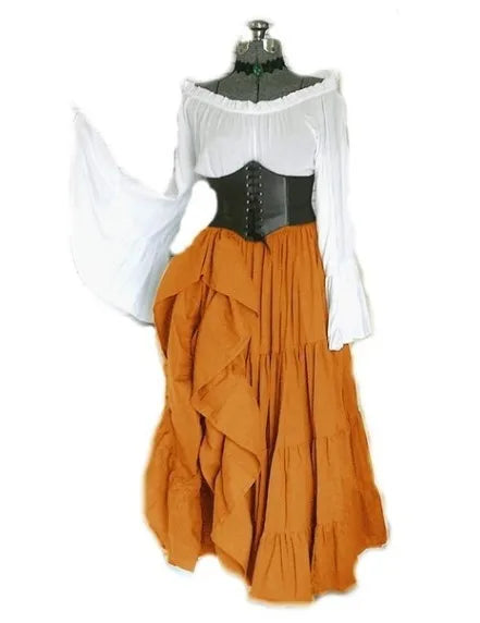 Robe Gothique Victorienne – Princesse Médiévale Élégante ✨👑