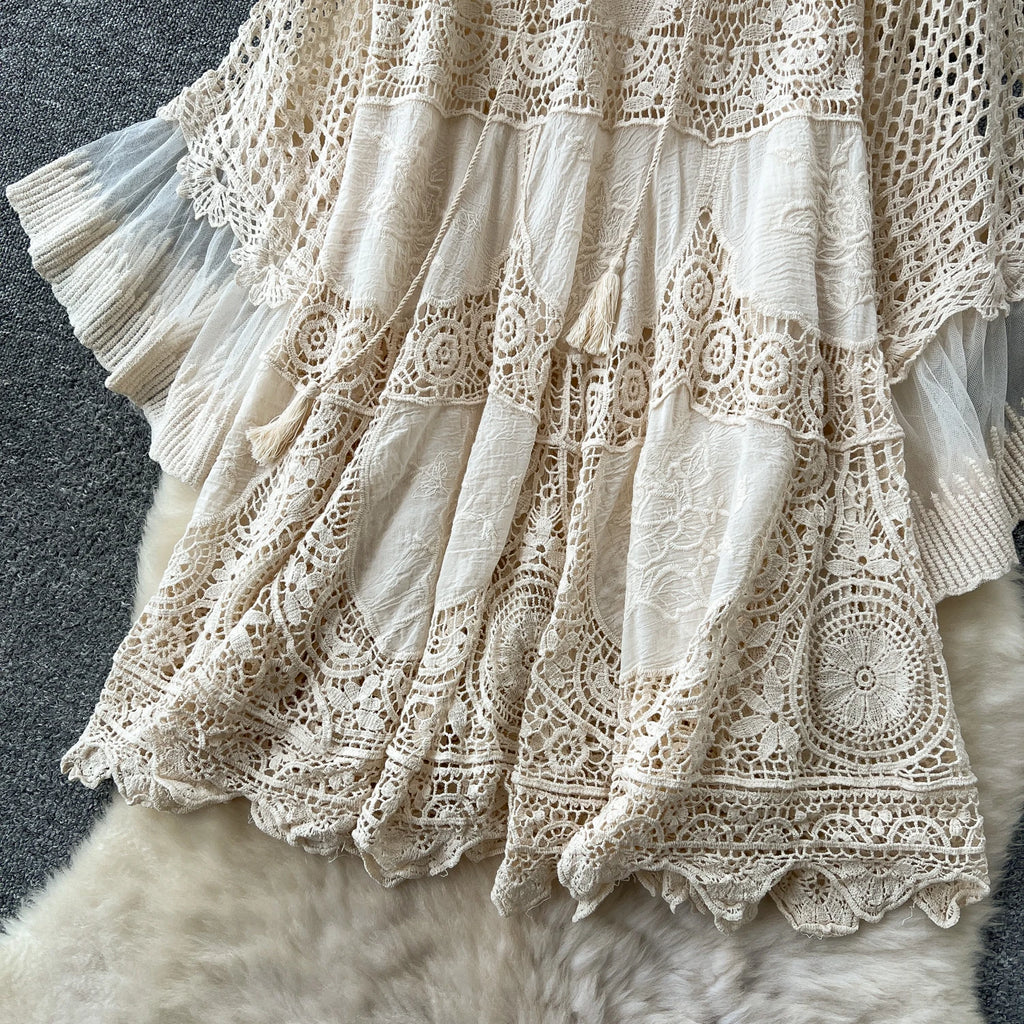 Robe Dentelle Femme Élégante – Vacances & Été Chic ✨