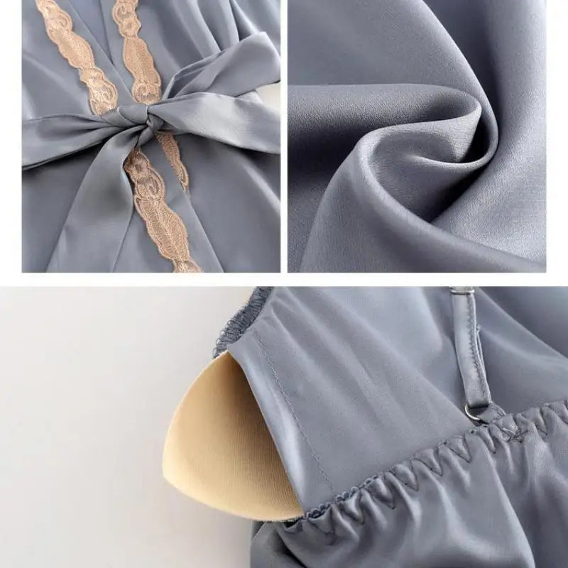 Nuisette Satin Sexy Femme – Pyjama Luxe Nuit Chic ✨💖