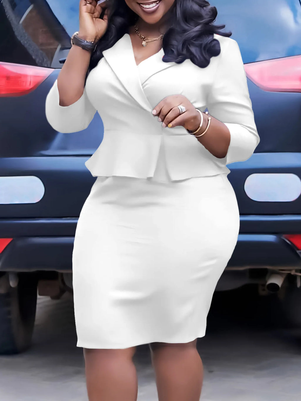 Robe Élégante Femme Grande Taille – Style Chic Bureau & Soirée 👗✨