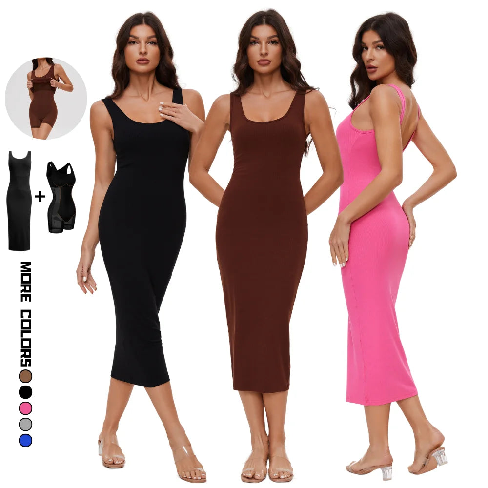 Robe Femme Moulante Élégante – Longue & Tendance