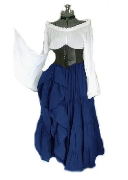 Robe Gothique Victorienne – Princesse Médiévale Élégante ✨👑
