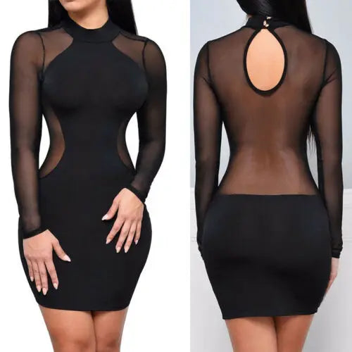 Robe Sexy Élégante Femme – Mini Robe Chic Dos Nu ✨