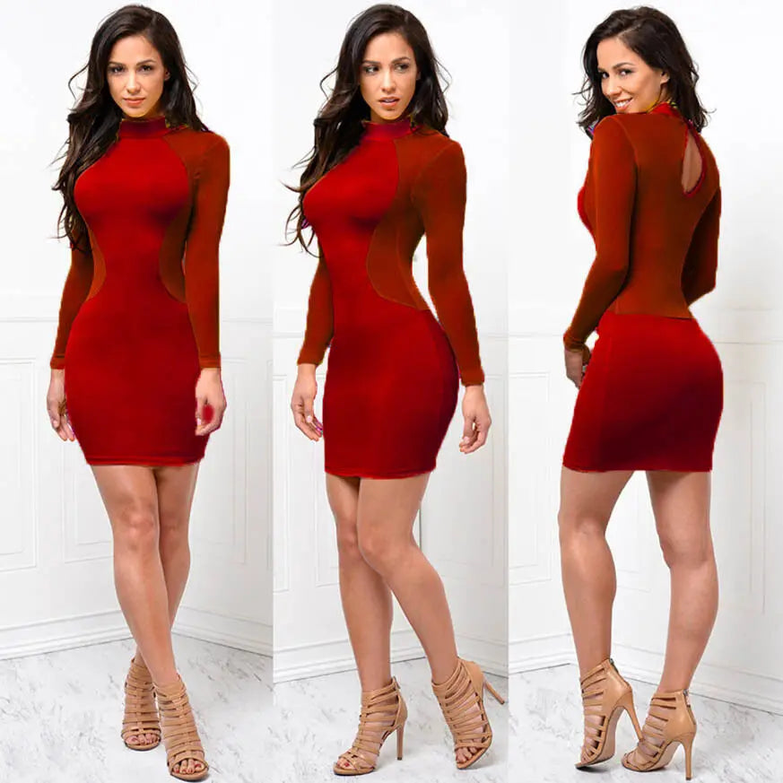 Robe Sexy Élégante Femme – Mini Robe Chic Dos Nu ✨