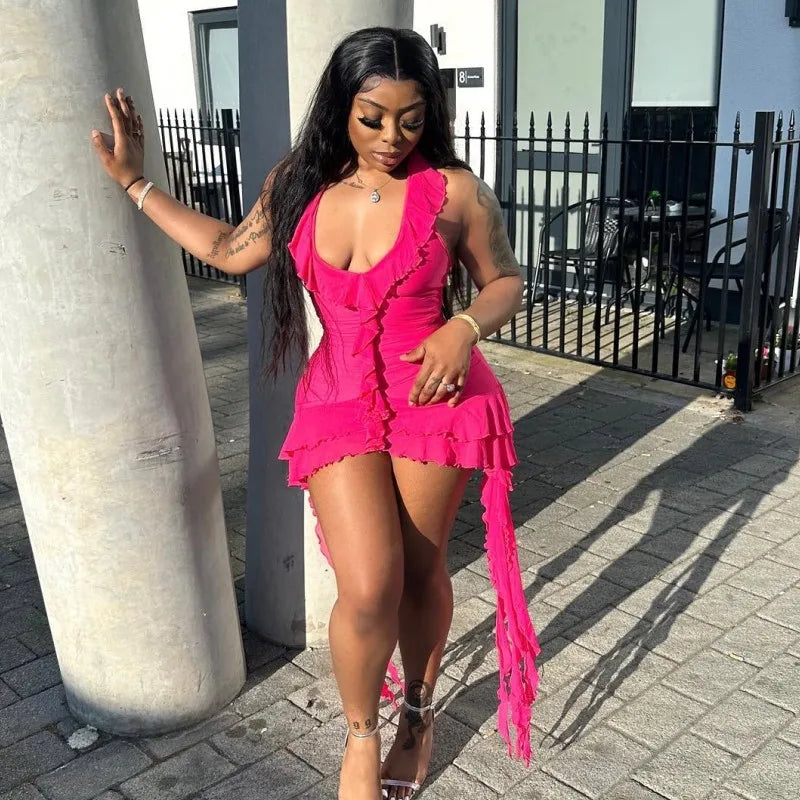 Mini Robe Femme Sexy – Chic Soirée Col V ✨
