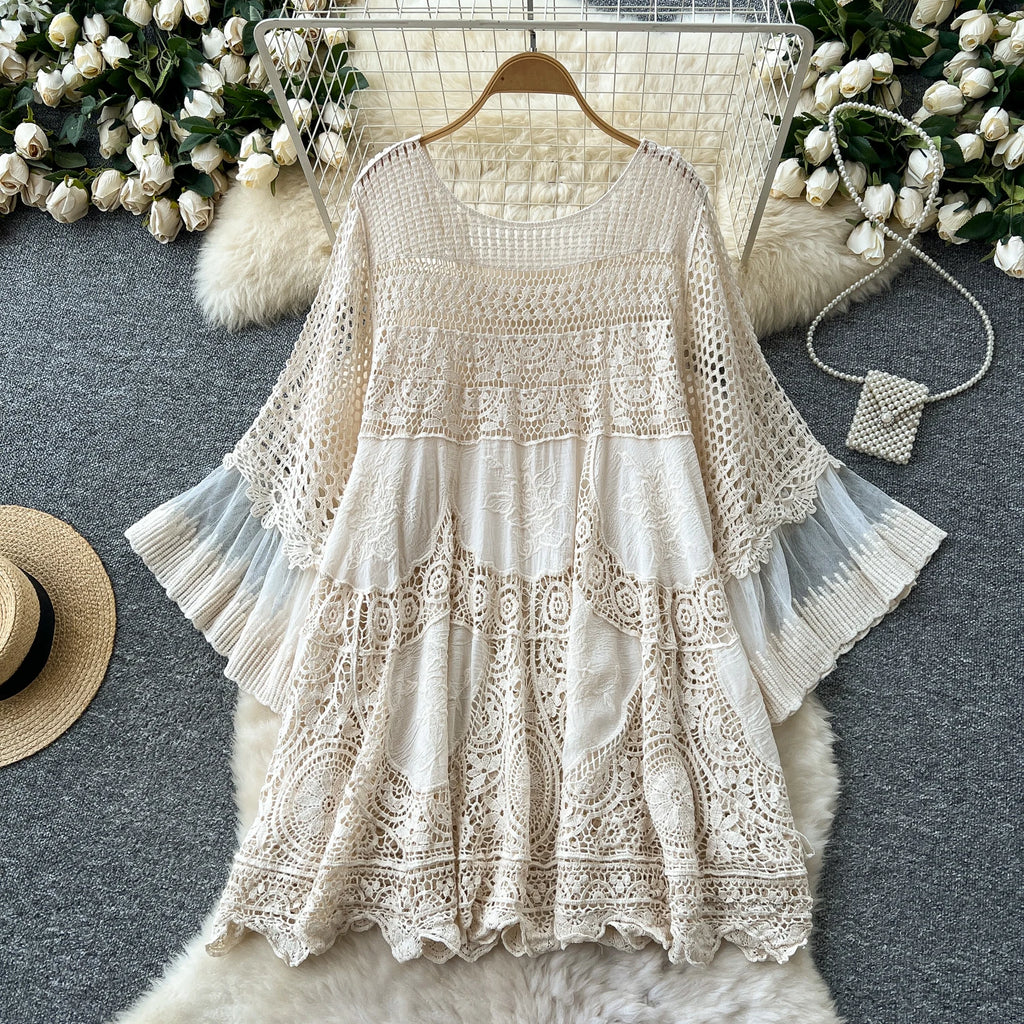 Robe Dentelle Femme Élégante – Vacances & Été Chic ✨