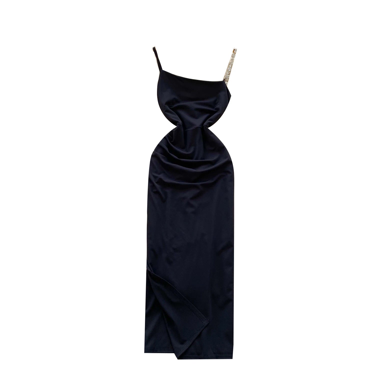 Robe Longue Femme Élégante Noire – Chic & Sexy