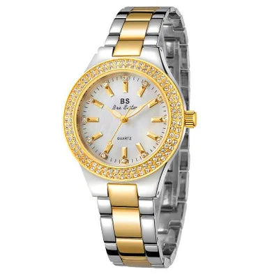 Montre Femme Luxe Cristal – Élégance Rose Gold ⌚✨
