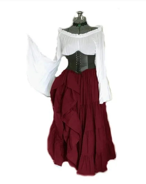 Robe Gothique Victorienne – Princesse Médiévale Élégante ✨👑