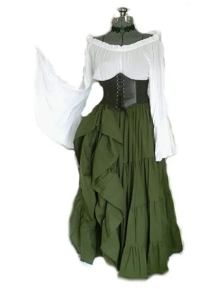 Robe Gothique Victorienne – Princesse Médiévale Élégante ✨👑