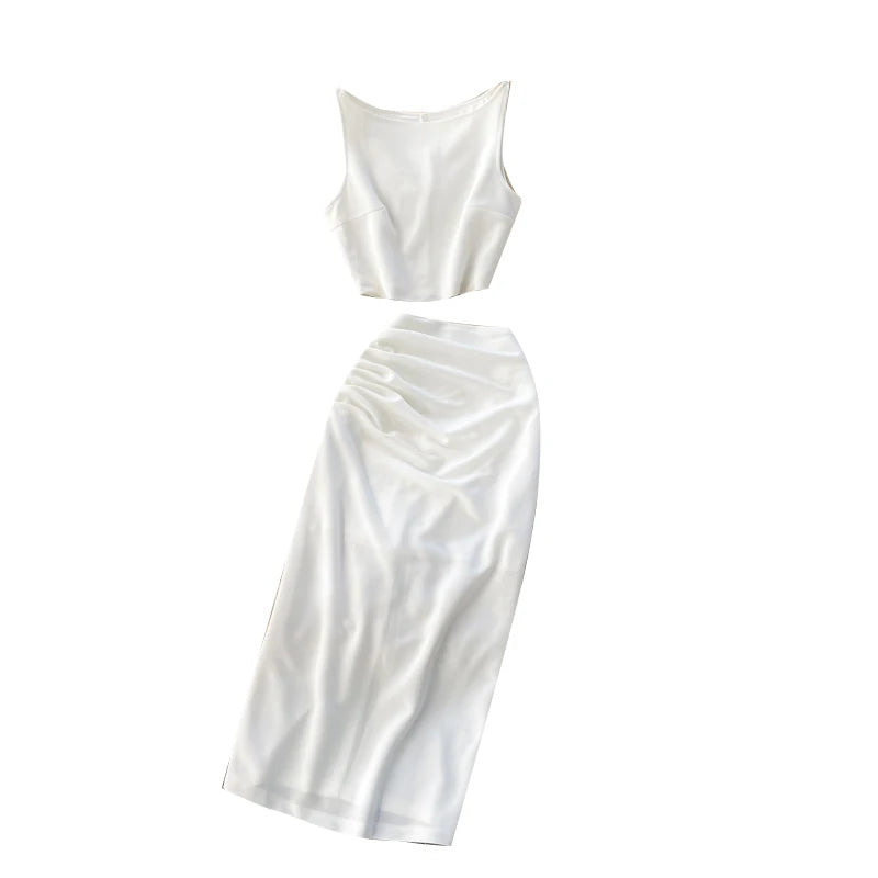 Ensemble Femme Chic 2 Pièces – Haut + Jupe Élégante ✨👗