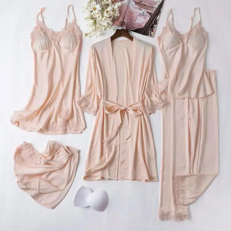 Nuisette Satin Sexy Femme – Pyjama Luxe Nuit Chic ✨💖