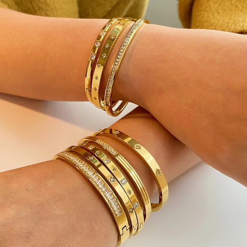 Bracelet Femme Luxe Doré Waterproof ✨💛