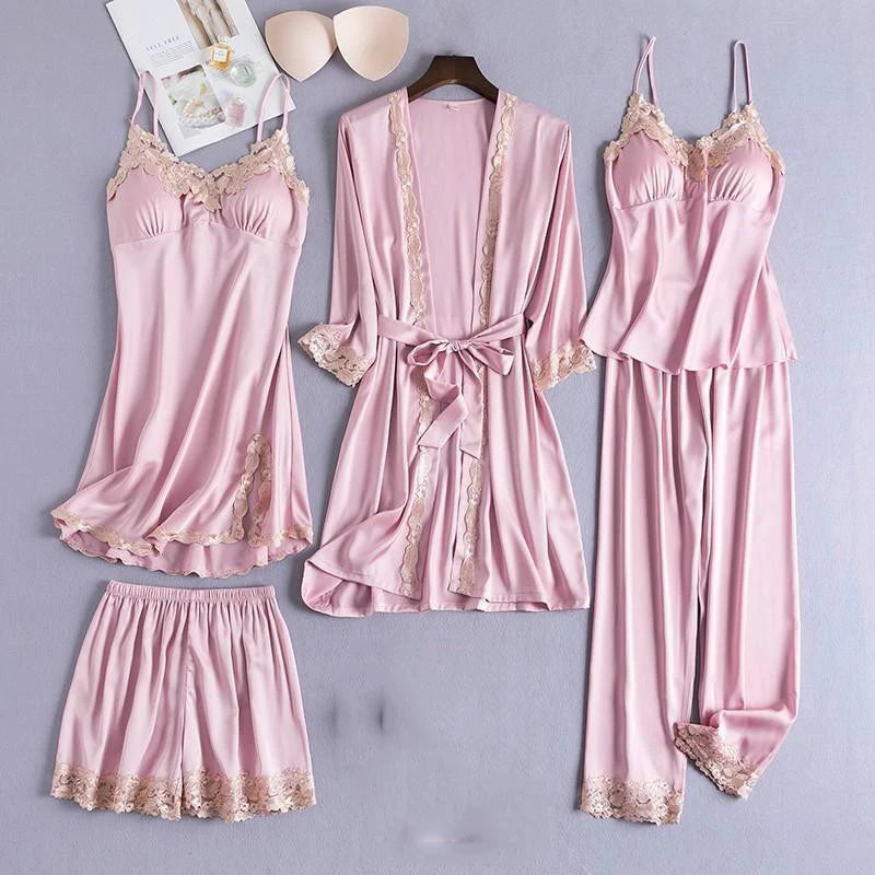 Nuisette Satin Sexy Femme – Pyjama Luxe Nuit Chic ✨💖