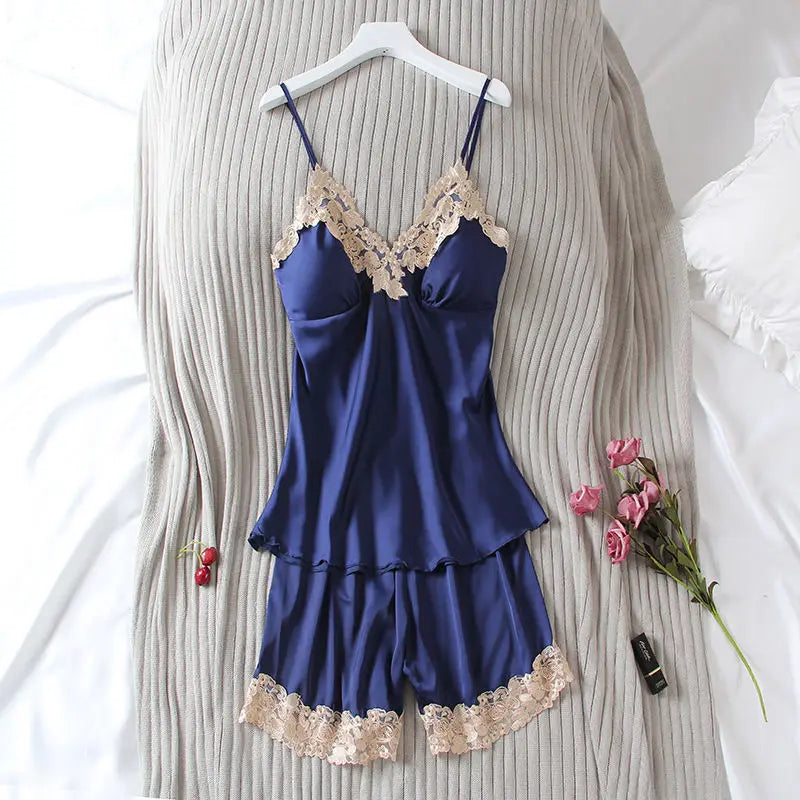 Nuisette Satin Sexy Femme – Pyjama Luxe Nuit Chic ✨💖