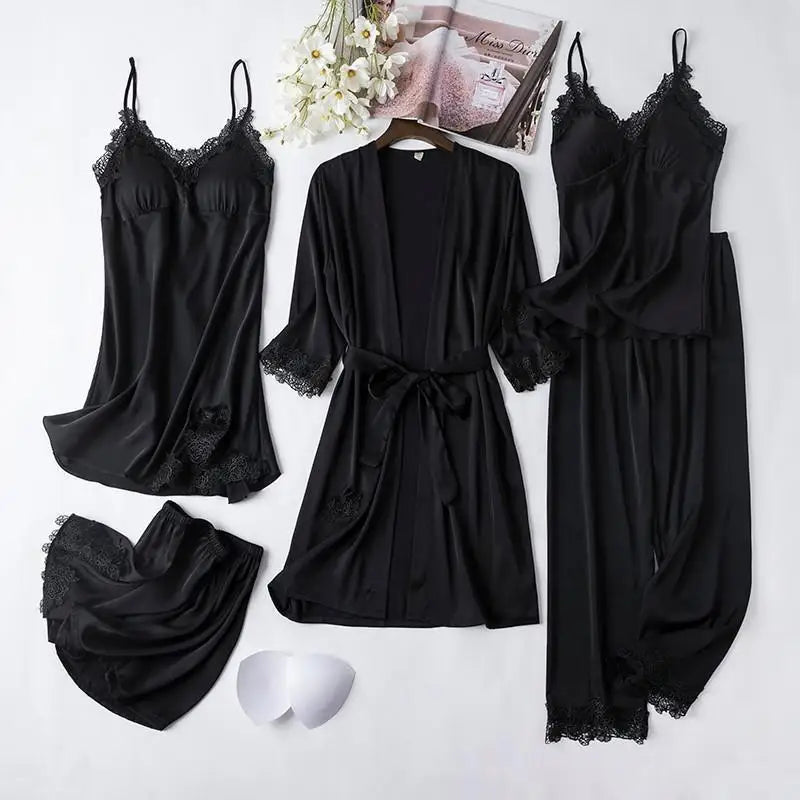 Nuisette Satin Sexy Femme – Pyjama Luxe Nuit Chic ✨💖