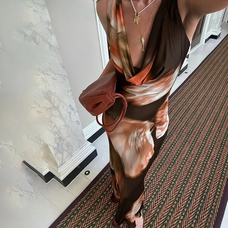 Robe Femme Élégante Imprimée – Style Chic Été ✨