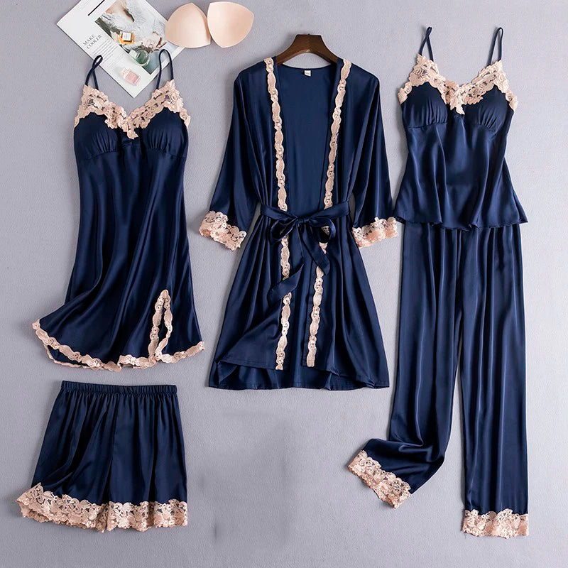 Nuisette Satin Sexy Femme – Pyjama Luxe Nuit Chic ✨💖