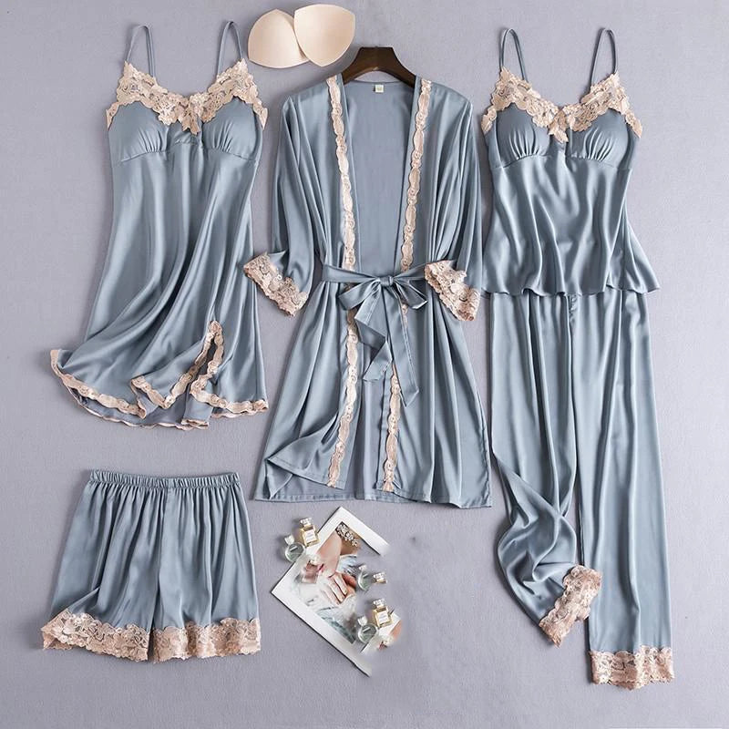 Nuisette Satin Sexy Femme – Pyjama Luxe Nuit Chic ✨💖