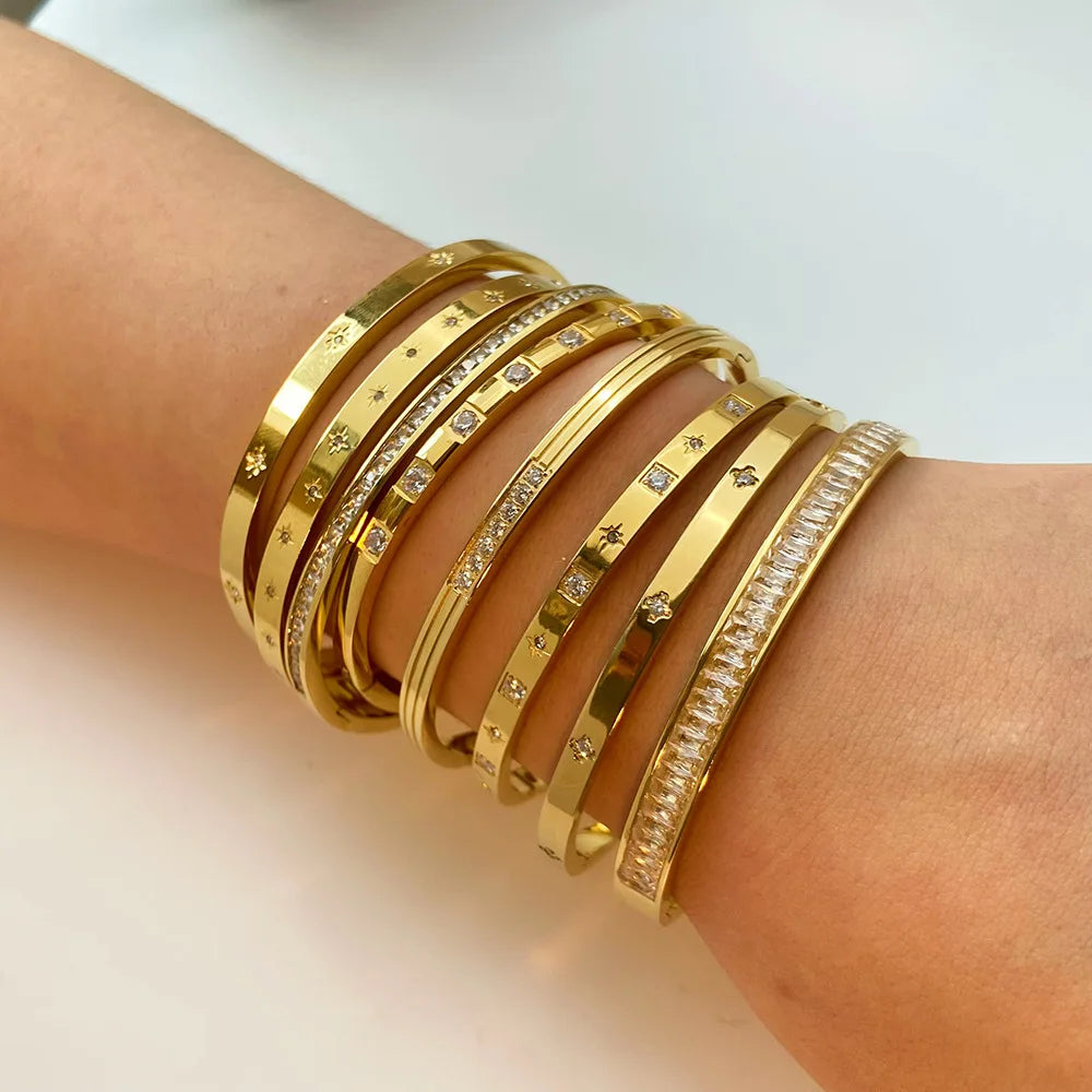 Bracelet Femme Luxe Doré Waterproof ✨💛