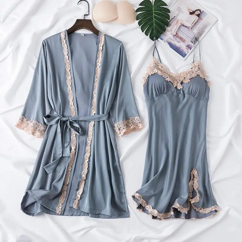 Nuisette Satin Sexy Femme – Pyjama Luxe Nuit Chic ✨💖