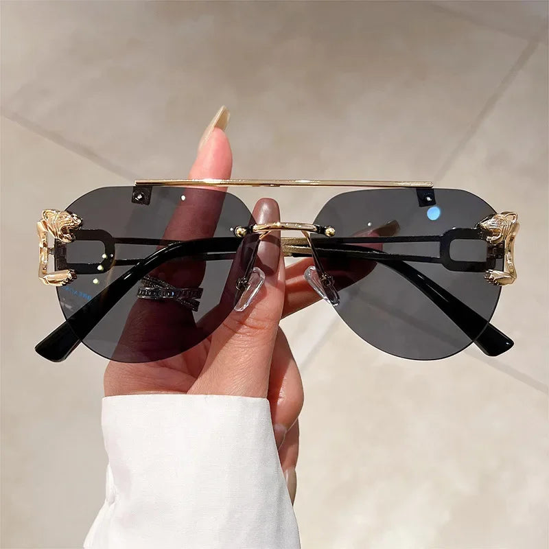 Lunettes de Soleil Sans Monture Femme –