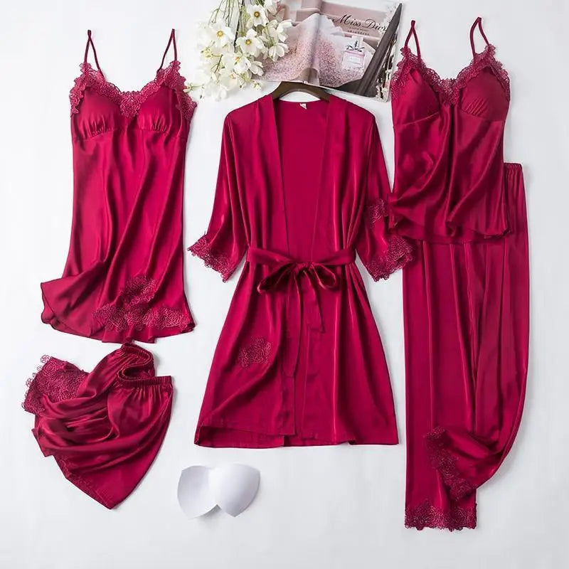 Nuisette Satin Sexy Femme – Pyjama Luxe Nuit Chic ✨💖