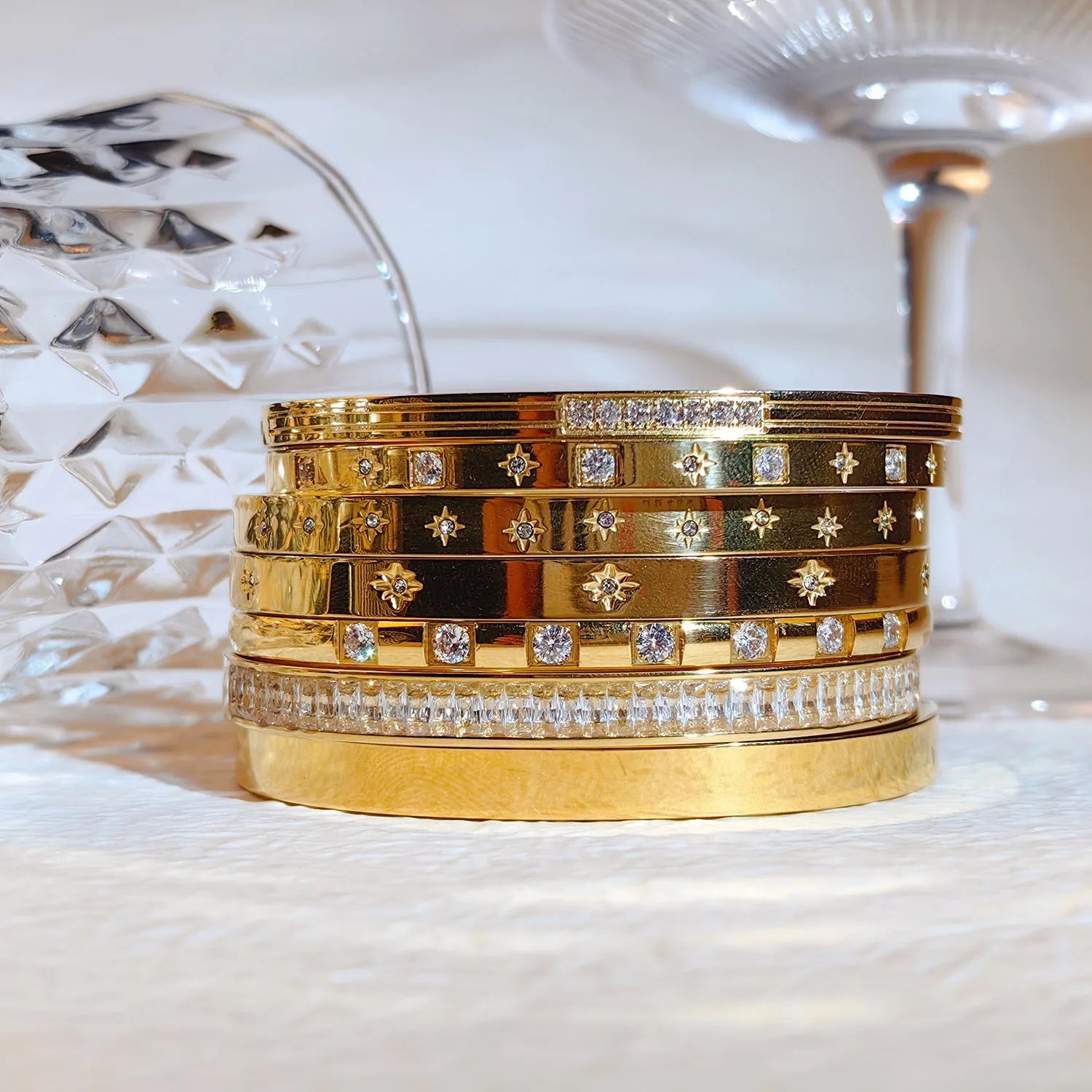 Bracelet Femme Luxe Doré Waterproof ✨💛