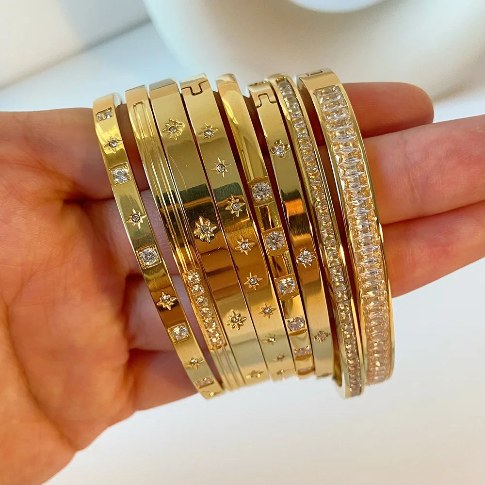Bracelet Femme Luxe Doré Waterproof ✨💛