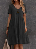 Robe Midi Femme Casual – Élégance Simple & Confort ✨👗
