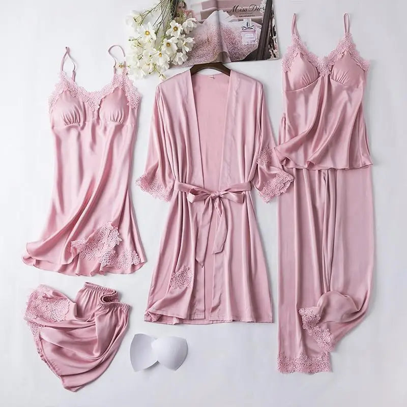 Nuisette Satin Sexy Femme – Pyjama Luxe Nuit Chic ✨💖