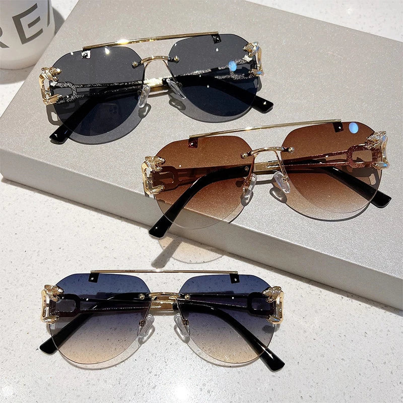 Lunettes de Soleil Sans Monture Femme – Luxe & Tendance