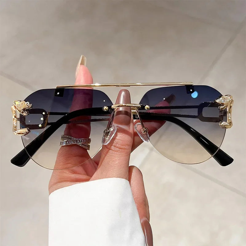 Lunettes de Soleil Sans Monture Femme –